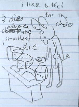 I Like Buffet For THe Choice - Original Card