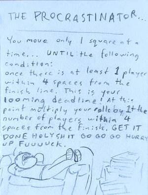 The Procrastinator - Original Card